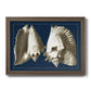 Conch Shells on Navy I Premium Framed Canvas- Ready to Hang