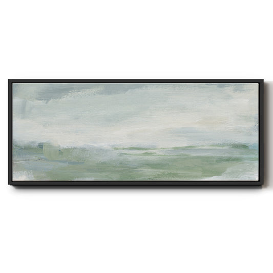 Coastal II - Floater Framed Canvas Print