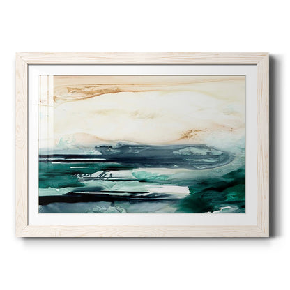 Sea Foam Flow II - Barnwood Framed Art Print
