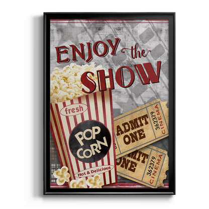 Movie Night I - Modern Framed Canvas Print