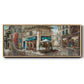 La Café de Rue - Floater Framed Canvas Print