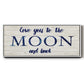 Moon and Back - Floater Framed Canvas Print