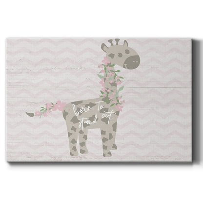 Floral Giraffe - Canvas Art Print