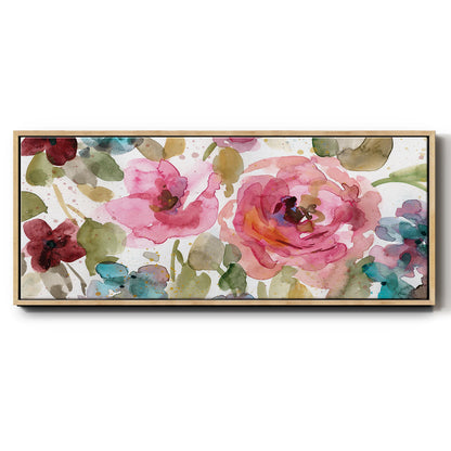 Garden Palette I - Floater Framed Canvas Print