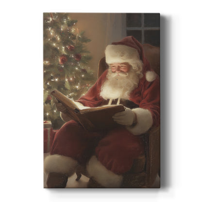 Warm Lantern Nativity at Night - Canvas Art Print