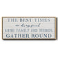 Family and Friends Gather - Floater Framed Canvas Print