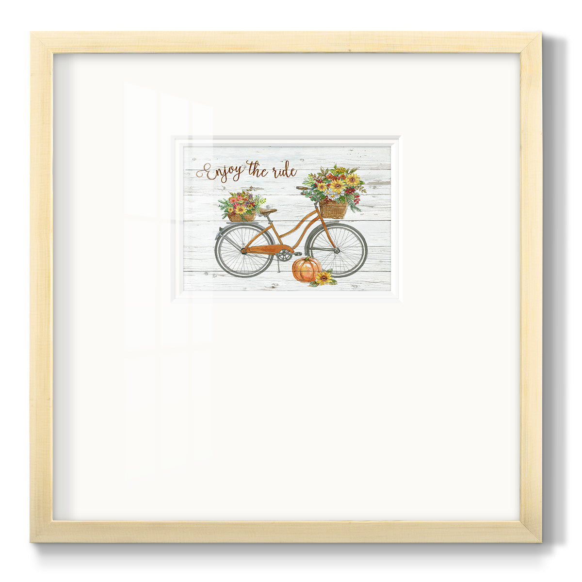 Harvest Bike - Double Matboard Framed Print
