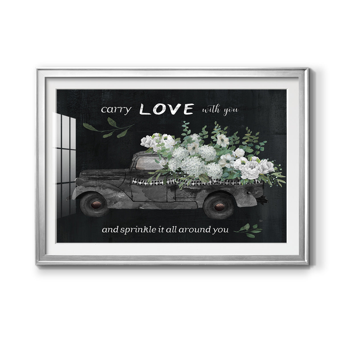 Carry Love - Modern Framed Art Print