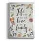 Life is the Best - Modern Framed Canvas Print