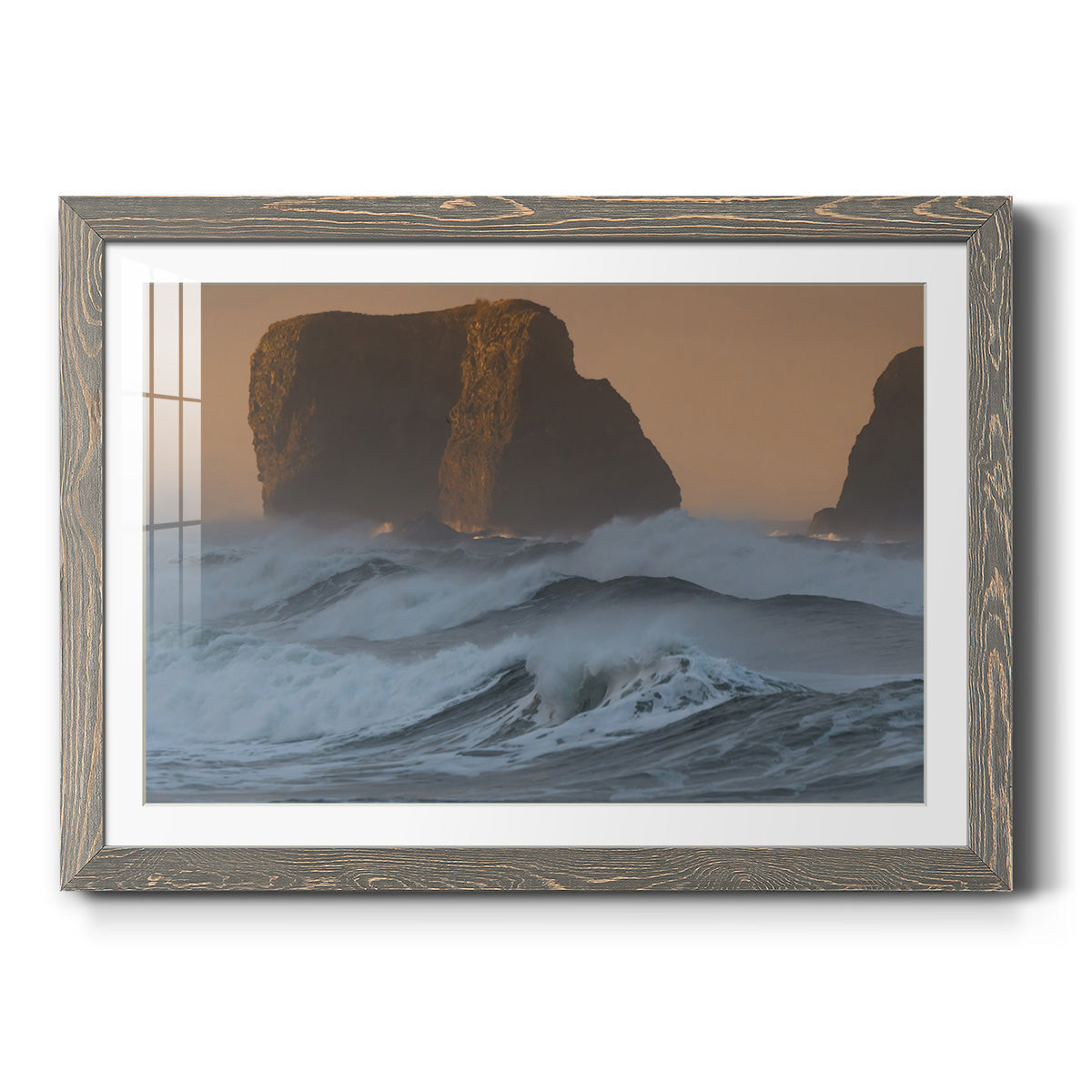 To the Shore - Barnwood Framed Art Print