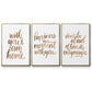 Loving You I - Framed Premium Gallery Wrapped Canvas L Frame 3 Piece Set - Ready to Hang