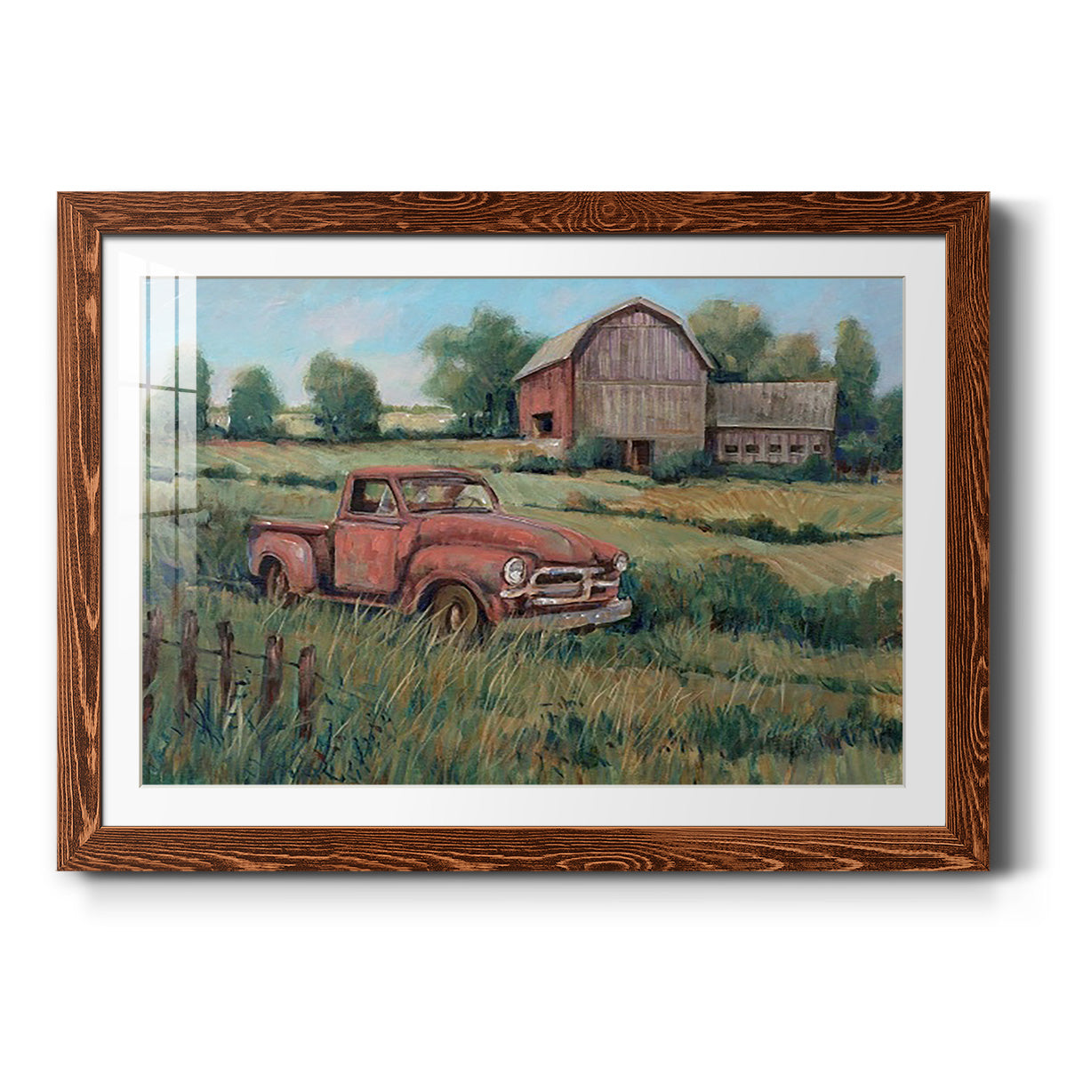 Rusting Away II - Barnwood Framed Art Print