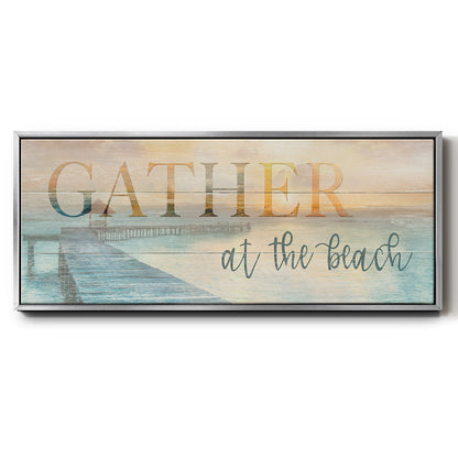 Gather at - Floater Framed Canvas Print