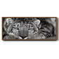 Snow Leopard Sanctuary - Floater Framed Canvas Print