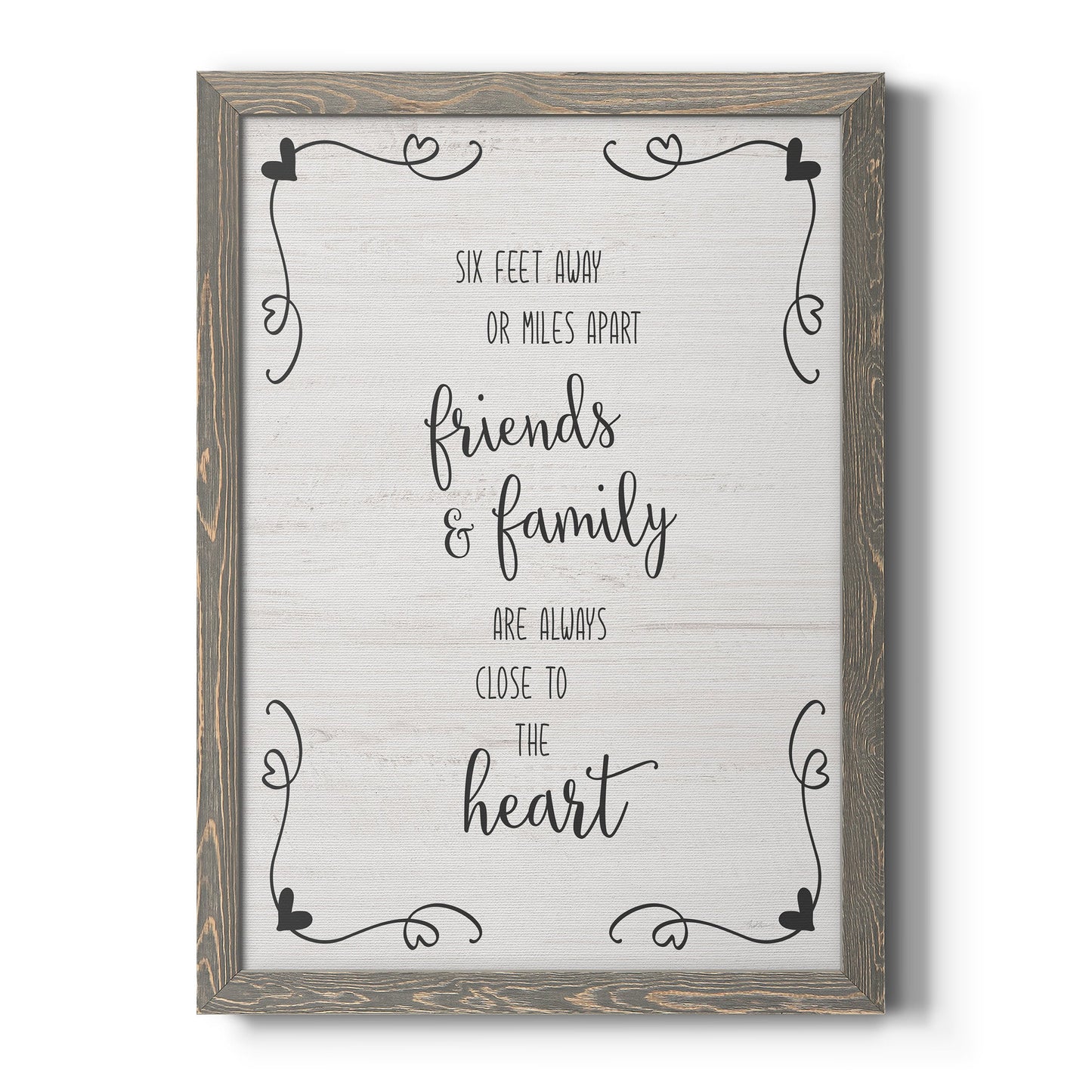 Six Feet - Barnwood Framed Canvas Print