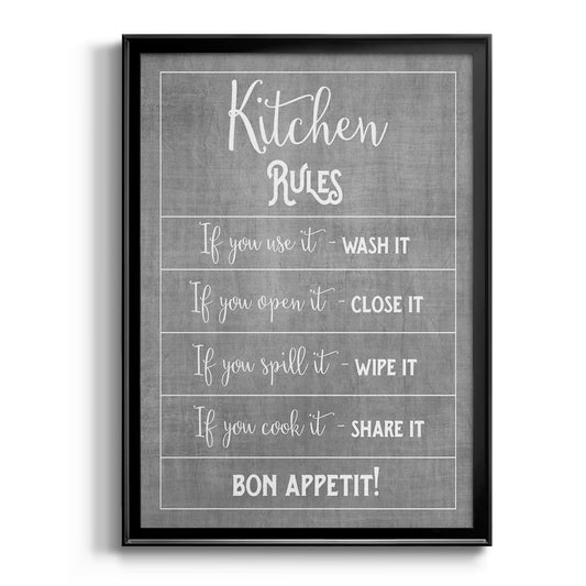Bon Appetit - Modern Framed Canvas Print