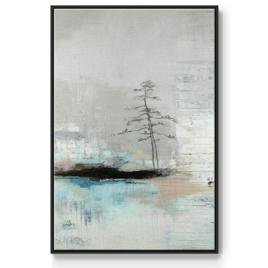 The Edge of Independence - Floater Framed Canvas Print