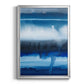 Deep Blue Shore I - Modern Framed Canvas Print