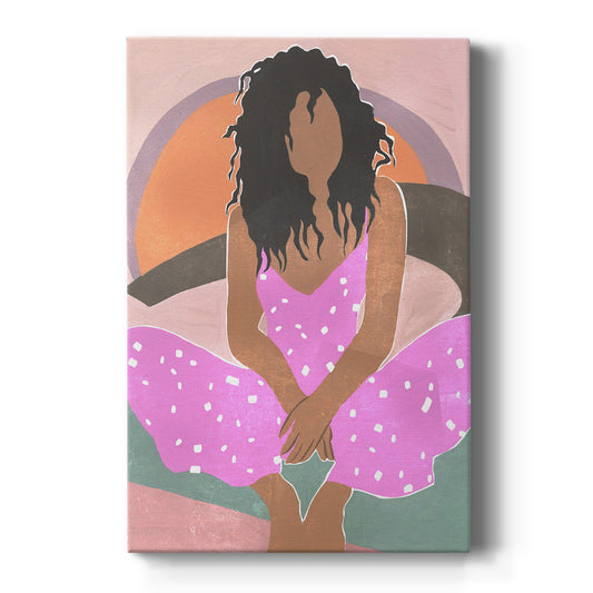 Curly Lady IV Premium Gallery Wrapped Canvas - Ready to Hang