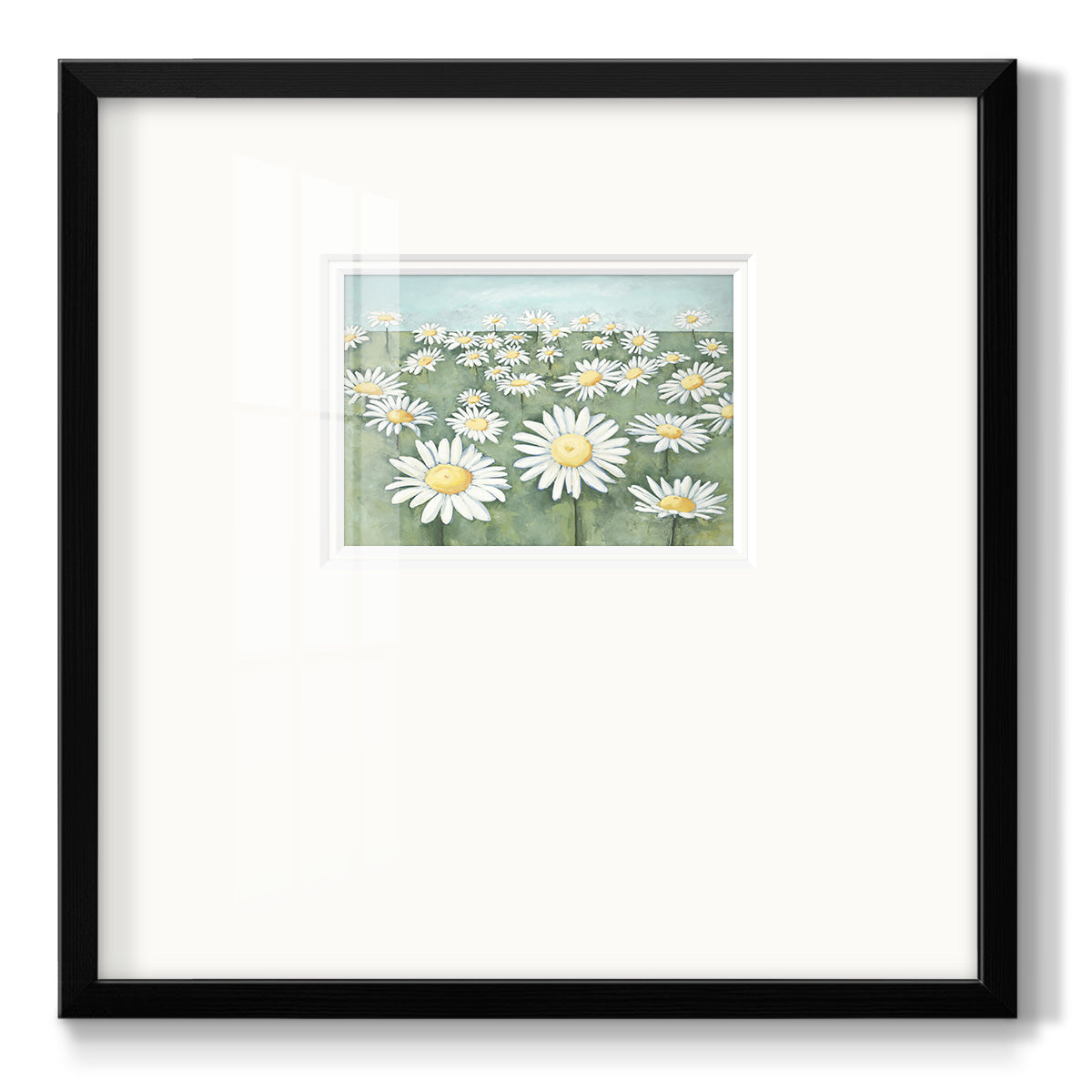 Field of Flowers - Double Matboard Framed Print