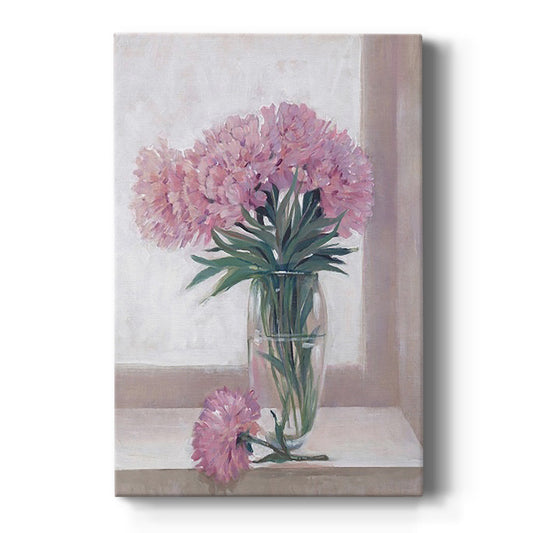 Windowsill Floral I Premium Gallery Wrapped Canvas - Ready to Hang