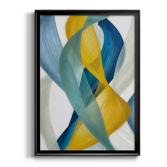 Horizontal Bands I - Modern Framed Canvas Print