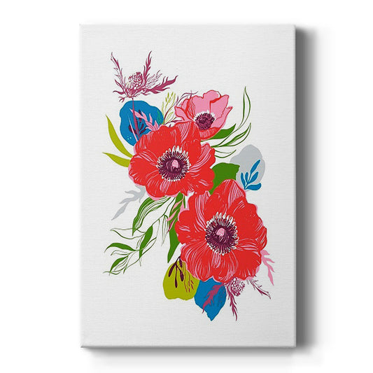 Brilliant Poppies II - Canvas Art Print