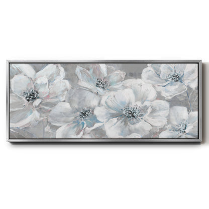 Soft Teal Summer - Floater Framed Canvas Print
