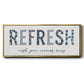 Refresh - Floater Framed Canvas Print