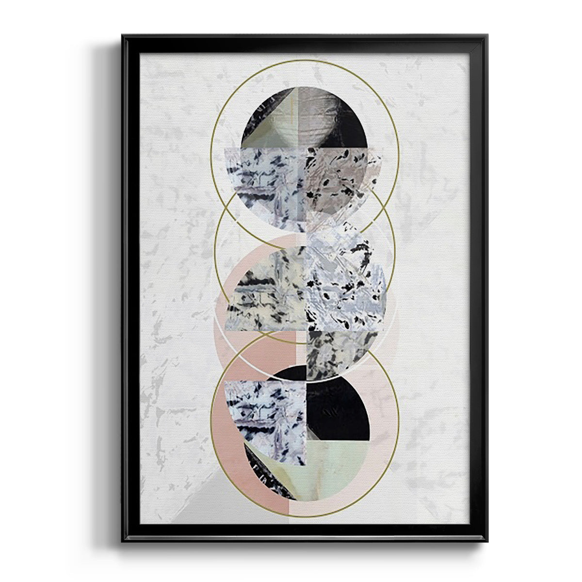 Inner Circles II - Modern Framed Canvas Print