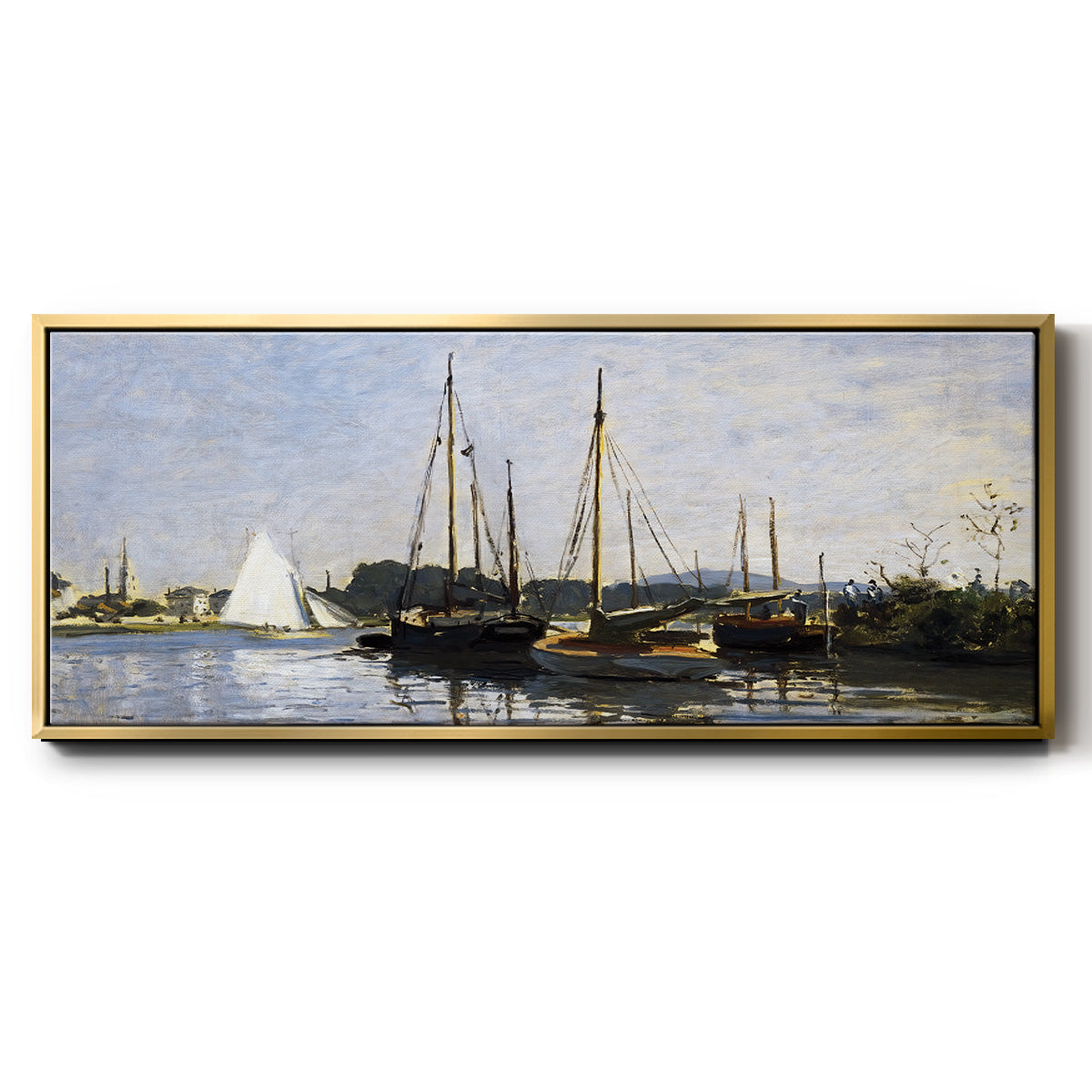 Pleasure Boats, 1872 - Floater Framed Canvas Print