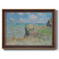 Cliff Walk At Pourville, 1882 - Ornate Framed Canvas Print