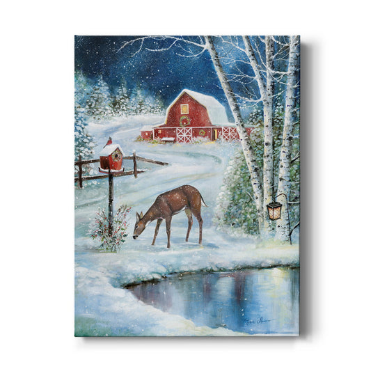 Holiday Skating - Canvas Art Print