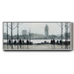 Morning London - Floater Framed Canvas Print