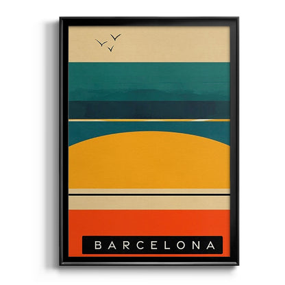 Summer Abroad II - Modern Framed Canvas Print