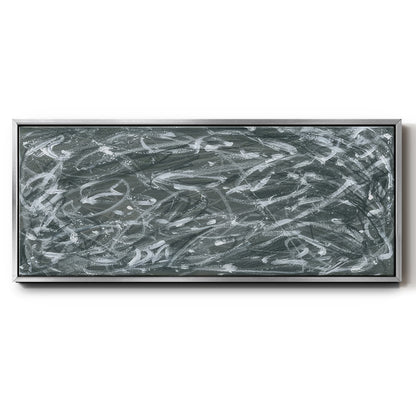 Static Scramble I - Floater Framed Canvas Print