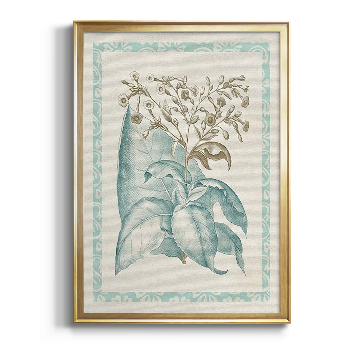 Willow Blue Besler I - Modern Framed Canvas Print