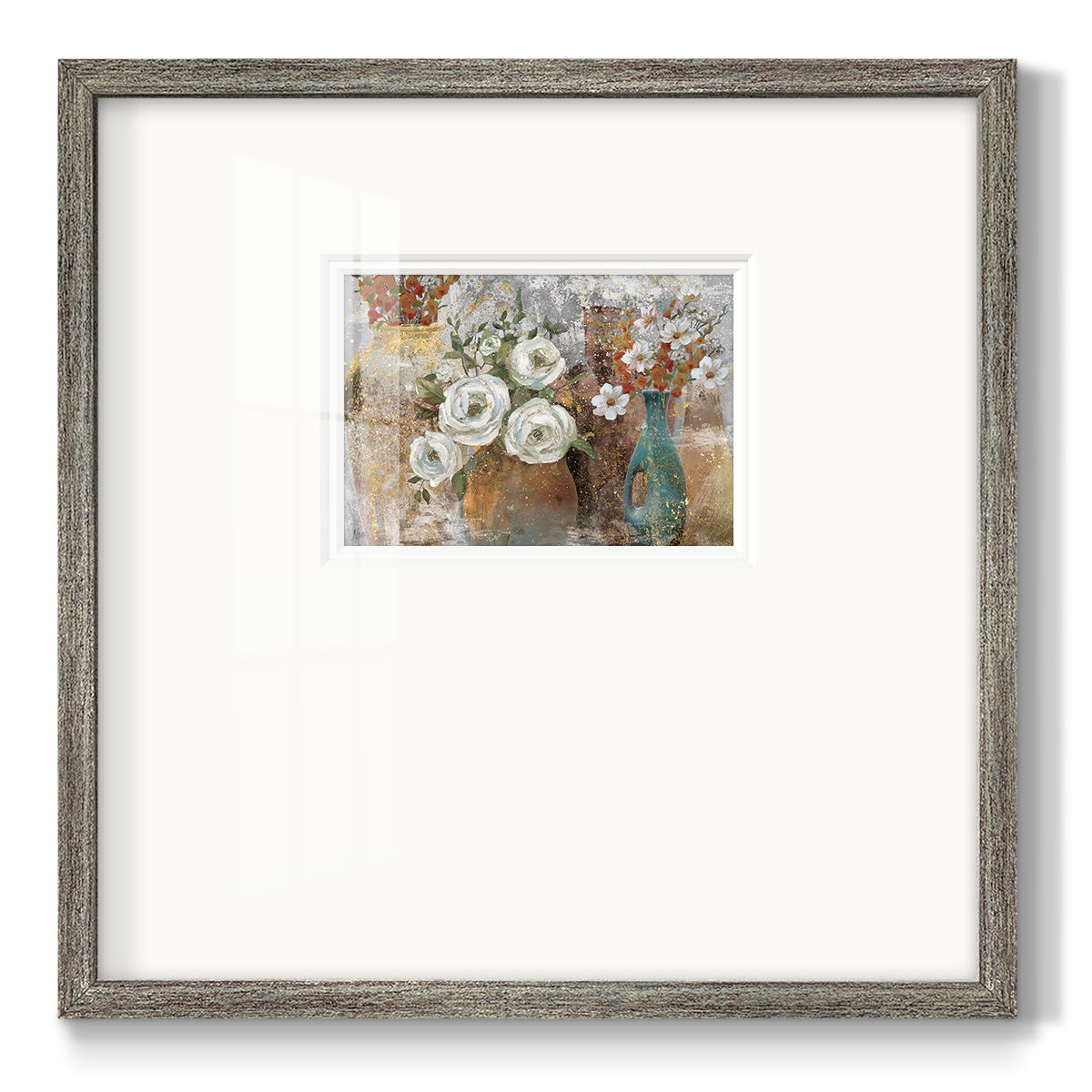 Vessels and Blooms Spice Premium Framed Print Double Matboard