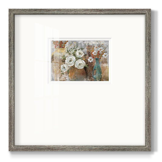 Vessels and Blooms Spice - Double Matboard Framed Print