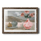 Vase of Pink Flowers VI - Barnwood Framed Art Print