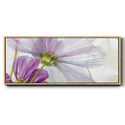 Frozen Floral I - Floater Framed Canvas Print