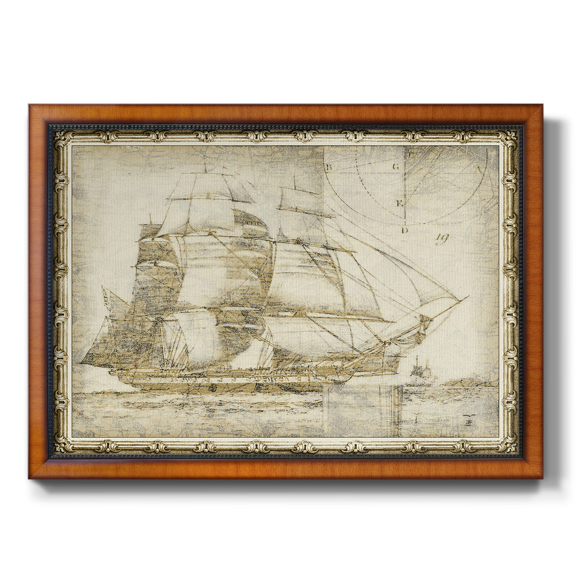 Ghost Ship I Premium Framed Canvas- Ready to Hang