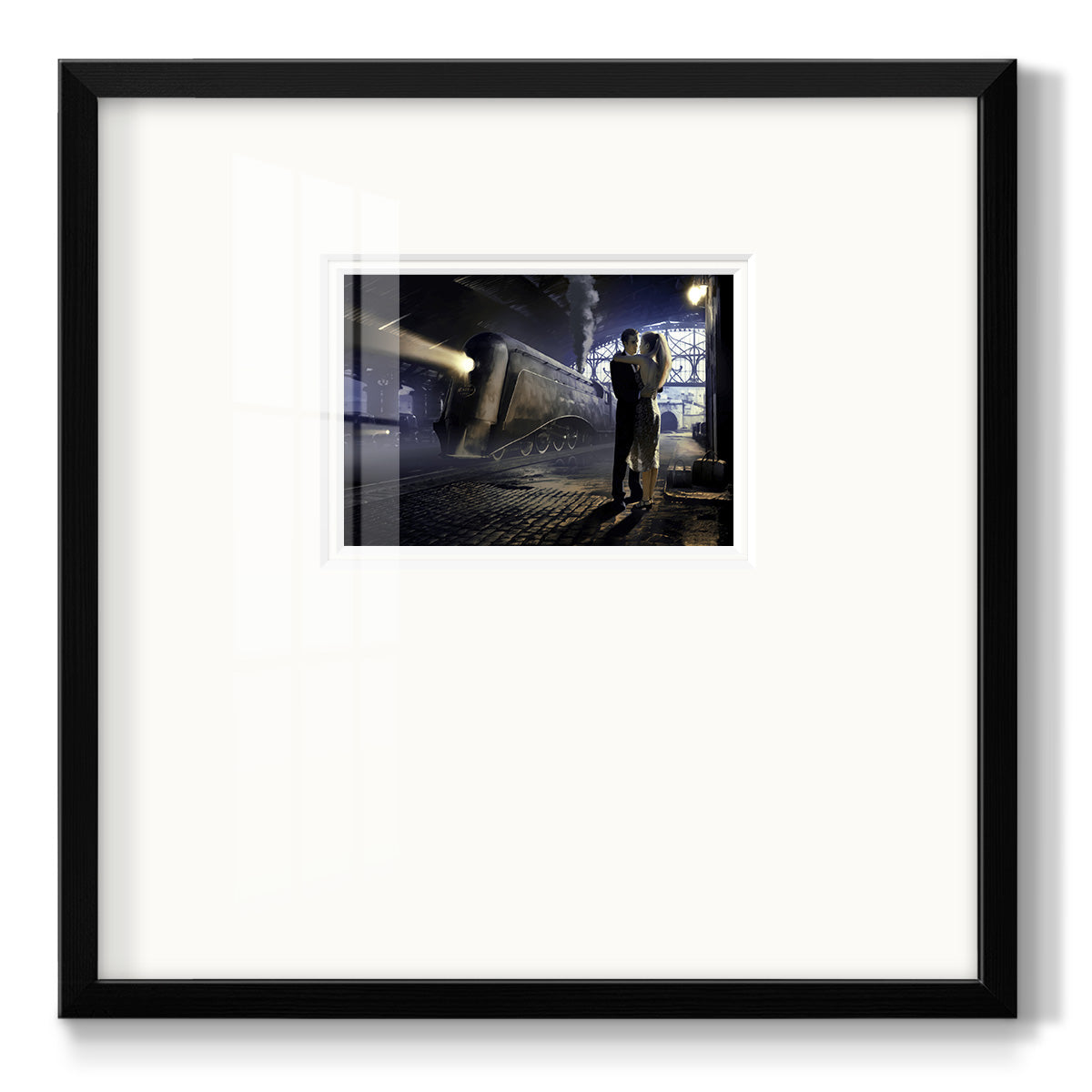 Train Depot Premium Framed Print Double Matboard