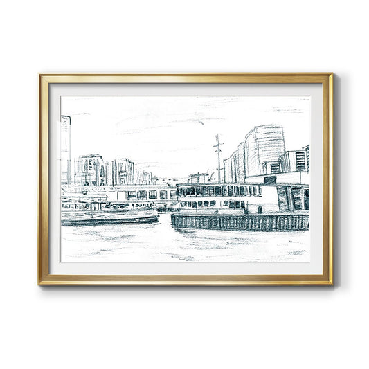 Ferryboats III Premium Framed Print - Ready to Hang