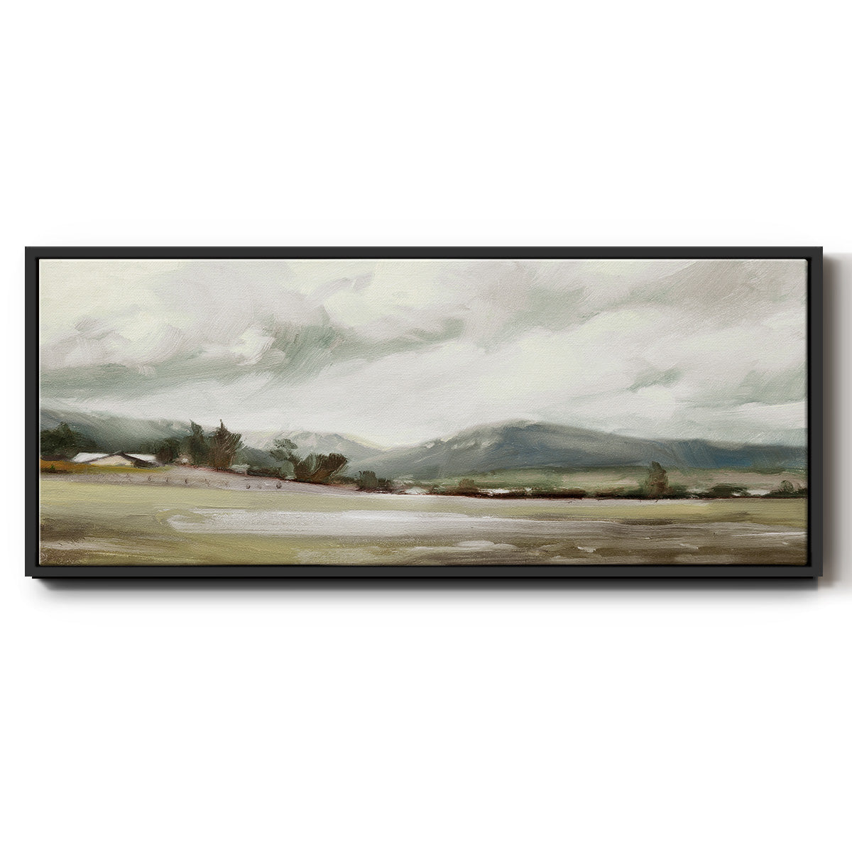 Big Sky Valley - Floater Framed Canvas Print