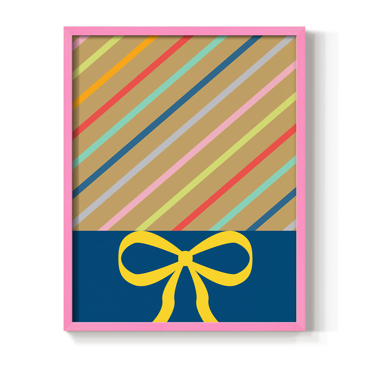 Stripes - Restickable Framed Art Print