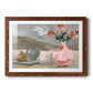 Vase of Pink Flowers VI - Barnwood Framed Art Print