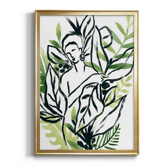 Tropical Sketchbook IV - Modern Framed Canvas Print