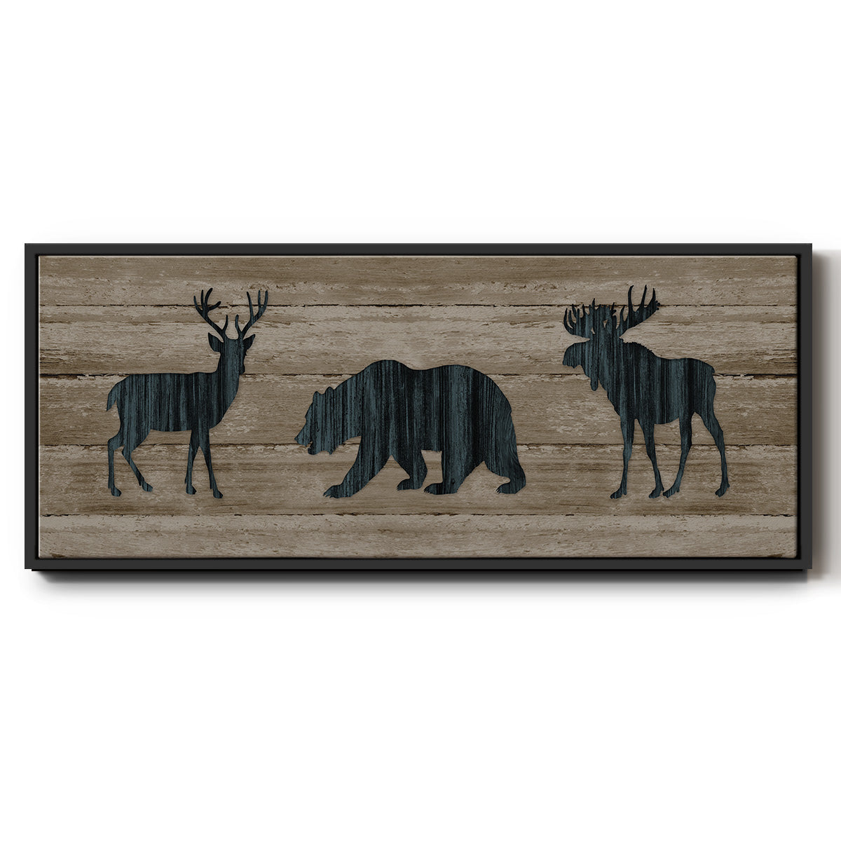 Woodland Trio - Floater Framed Canvas Print