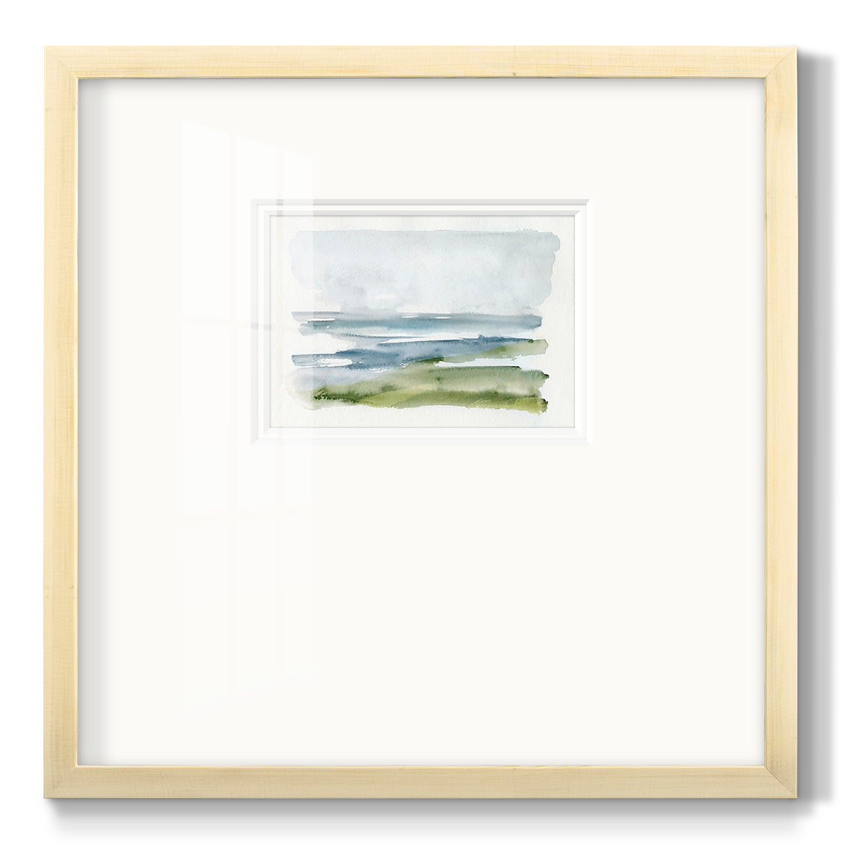 Coastline Splash I - Double Matboard Framed Print